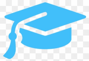 Caribbean Blue Graduation Cap Icon - Graduation Cap Icon Png