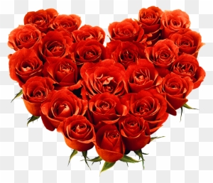 Red Rose Love Heart - Love Rose Flower Png