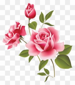 Pink Rose Clip Art 7takyynqc Png - 6-packs Mini Roses/flowers Temporary Tattoo Art