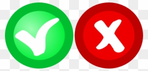 Red Green Ok Not Ok Icons Clip Art At Clker - Logo Nok