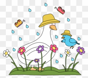 Rain Clipart Spring Weather - Spring Break Homework Packet