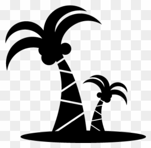 Coconut Trees Vector - Palm Tree Symbol Png