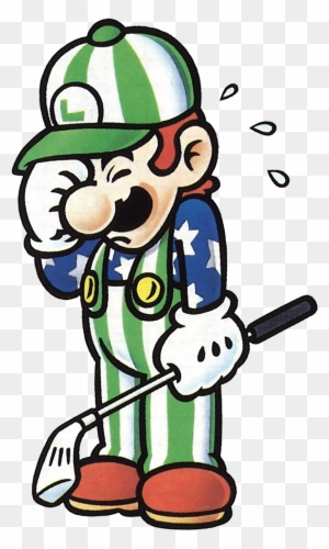 Golfer Clipart - Nes Open Tournament Golf Luigi