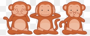 Three Wise Monkeys Cartoon