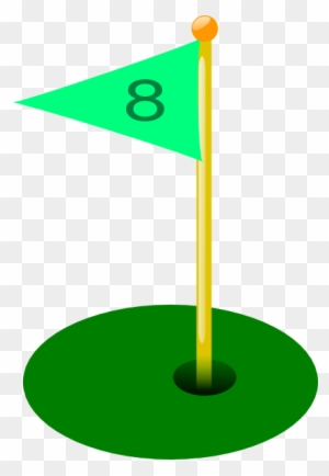 Golf Flag 8th Hole Clip Art At Clker - Golf Flag Hole 3