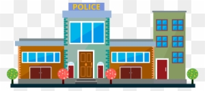 Police Station Police Officer Clip Art - Police Station Building Clipart
