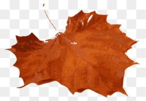 Orange Leaves Cliparts - Fall Leaf