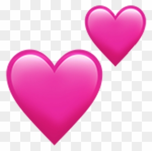 Iphone Heart Emoji Love Tumblr Heart Emoji Love Tumblr - Double Pink Heart Emoji