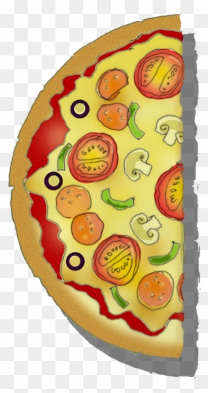 Clip Arts Related To - Half Of A Pizza Clipart