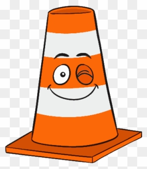 Smiley Émoticône Clipart Cartoon Cône De Chantier Orange - Evil Traffic Cone