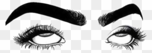 Whatever Edit Eyebrows Eyes Rollingeyes Sticker Lashes - Eye Roll Drawing