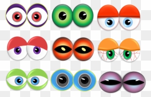 Monster Eyes Clip Art - Monster Eyes Clipart