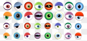 Monster Eye Ball Clip Art - Monster Eyes