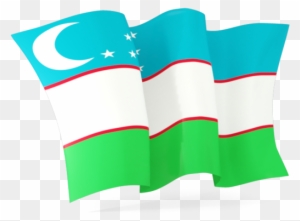 Illustration Of Flag Of Uzbekistan - India Waving Flag Png