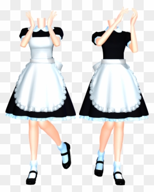 Mmd Maid Set 2 Dl By 2234083174 On Clipart Library - Mmd Tda Maid Outfit