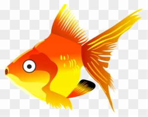 Goldfish Clipart Kartun - Gold Fish Cartoon Png