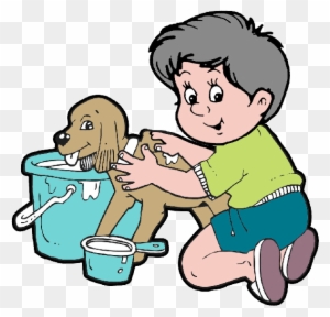 Animal Grooming Animals Homepage - Dog Taking A Bath Clipart