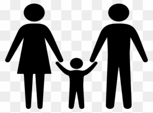 Family Holding Hands Silhouette - Family Holding Hands Silhouette