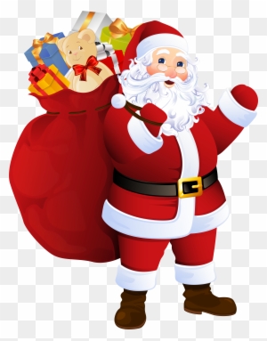 Santa Claus With Gift Bag