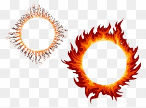 Flame Flame Circles Vector Material Material - Flame Circle