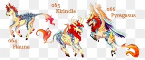 Fakemon Flame Horses By Blue Hearts On Deviantart - Fairy And Fire Type Pokemon