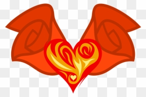 Fire Heart Cutie Mark - Rose Mlp Heart Cutie Mark