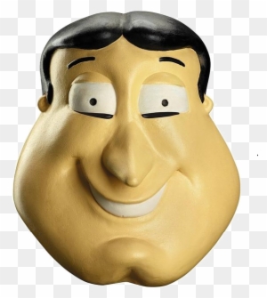 Family Guy "quagmire" Character Head Shooter - Family Guy Quagmire Deluxe  Adult Mask - Free Transparent PNG Clipart Images Download