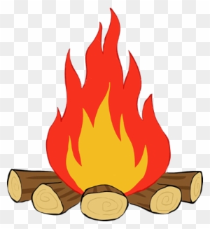 Wood Burning Drawing Cartoon Logs Clipart Vector Csp14833559 - Wood