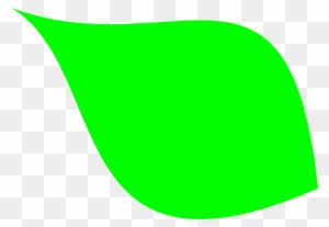 Green Grass Border Clipart - Single Green Leaf Clip Art
