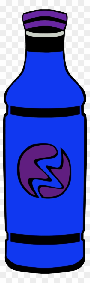 Orange Juice Bottle Vector Clip Art - Blue Bottle Clip Art
