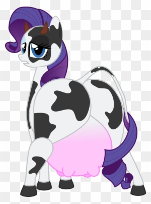Cow, Cowified, Female, Looking At You, Plot, Questionable, - My Little Pony Rarity Cow