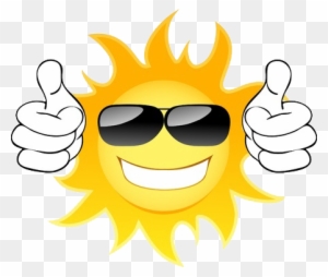 cool sun with sunglasses