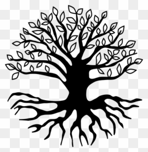 Tree With Root Public Domain Vectors - Tree Roots Clip Art