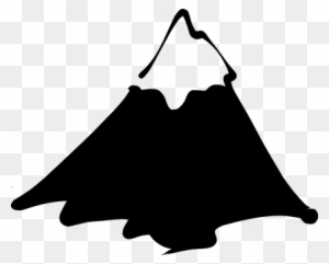 Mountain Snowy Peak Alp Everest Hill Mount - Mountain Black And White Clipart