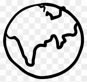 Earth Drawing Png - World Icon Hand Drawn