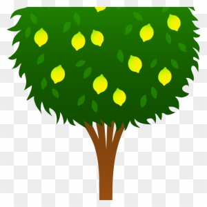 Cute Lemon Tree Free Clip Art - Lemon Tree Clipart