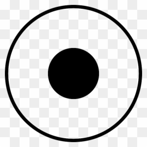 Dot Black, Circle, Round, Target, Dot - Round Eye Clipart