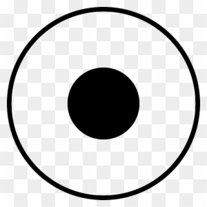 Dot Black, Circle, Round, Target, Dot - Round Eye Clipart