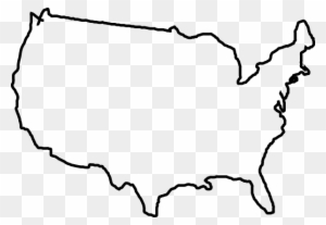 Map Lines Clip Art At Clker - Us Map Clipart