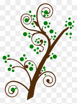Blooming Tree Branch Svg Clip Arts 444 X 599 Px - Tree Branches With Leaves Clipart