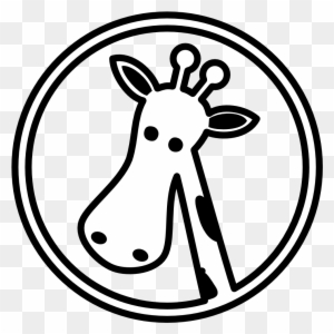 Clipart Giraffe Black And White Images Pictures - 0 3 Ay Zeka Kartları