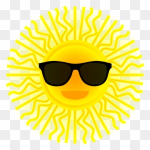 Sunshine Clipart Sunglass Clipart - Sunglasses On A Sun