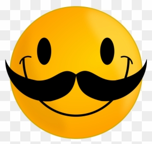 Smiling Sun Clipart Royalty Free - Smiley Face With Mustache