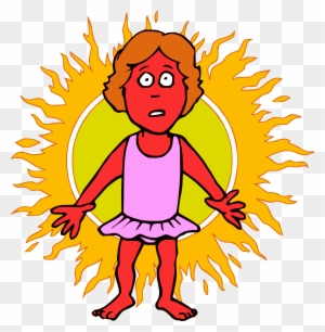 Sunshine Clipart Happy Person - Sun Burn