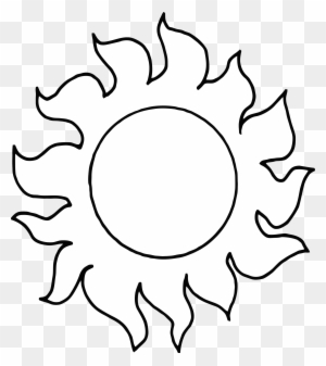 Sunshine Free Clipart - Hot Sun Black And White