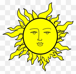 655 Sun Free Clipart Public Domain Vectors Rh Publicdomainvectors - Sun With A Face
