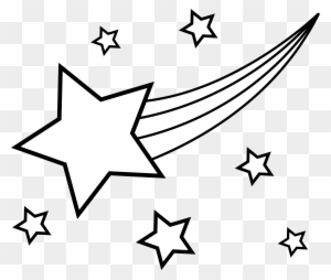 Clip Arts Related To - Shooting Star Coloring Page
