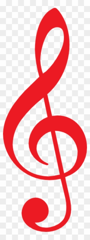 Red Music Note Transparent Background