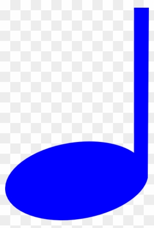 Blue Clipart Music Note - Quarter Notes With Color