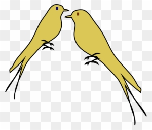 Yellow Clipart Love Bird - Love Birds Clipart Transparent
